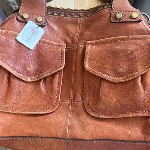 Fossil Brown Patterned Interior Bag